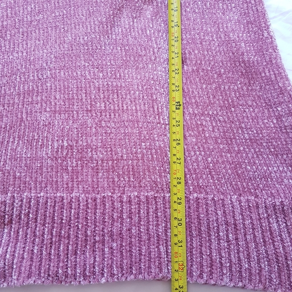 Aritzia Wilfred Violetta Long Sleeve Chenille V-neck Sweater Rose Mauve Sz M - Picture 16 of 16